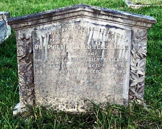 Roy's headstone in Epsom Cemetery