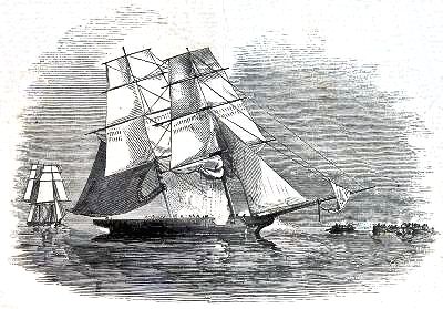 Capture of the 'Borboleta' by boats from the 'Pantaloon'. Capture of the 'Borboleta' by boats from the 'Pantaloon'.