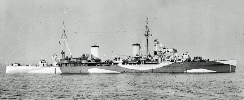 HMS Penelope at Spithead, 23 December 1942