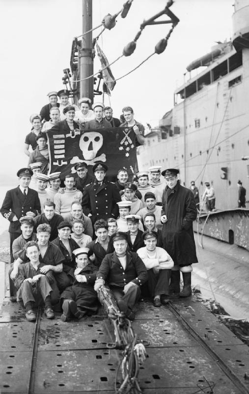 HMS Thunderbolt and some of her crew in Holy Loch, Scotland, March 1942 HMS Thunderbolt and some of her crew in Holy Loch, Scotland, March 1942