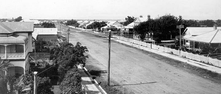 A street in Mackay c.1926. A street in Mackay c.1926.