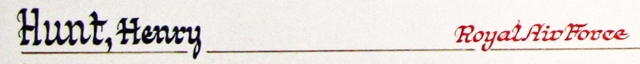 Henry's entry in the Borough's Book of Remembrance. Henry's entry in the Borough's Book of Remembrance.