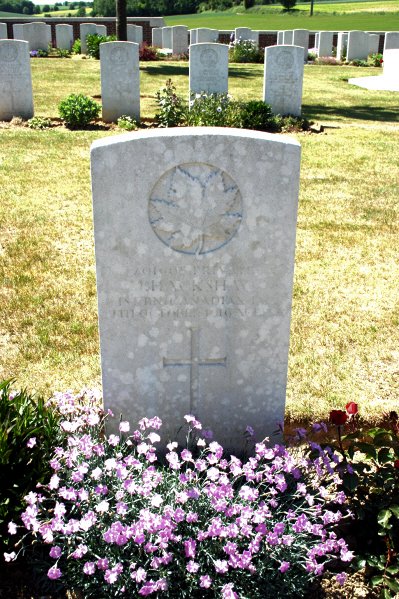 Josiah's grave marker at Sunken Dump Cemetery, Contalmaison Josiah's grave marker at Sunken Dump Cemetery, Contalmaison