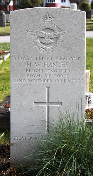 Matthew's headstone in Epsom Cemetery