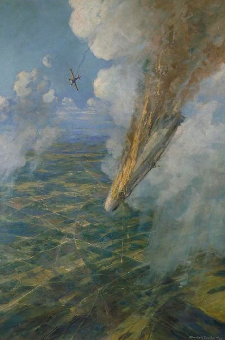Lieutenant Warneford's* Great Exploit, by F Gordon Crosby 1919.