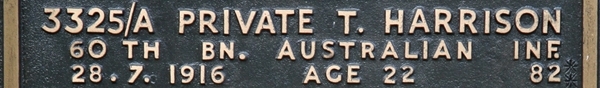Thomas' inscription on the CWGC memorial Epsom. Thomas' inscription on the CWGC memorial Epsom.