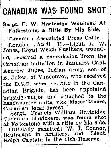 Newspaper cutting from the Toronto Star Newspaper cutting from the Toronto Star