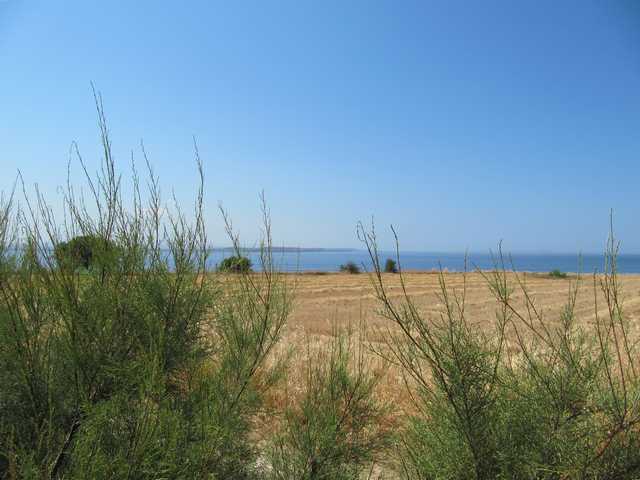 The beaches over which the attack on Helles was made, photographed from the memorial