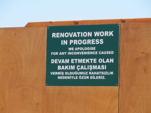 Renovation notice.
