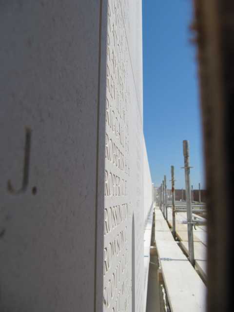 A peep at the renovation area.