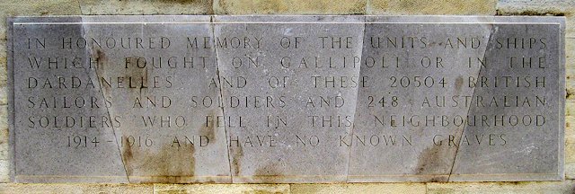 The Helles Memorial to the missing The Helles Memorial to the missing