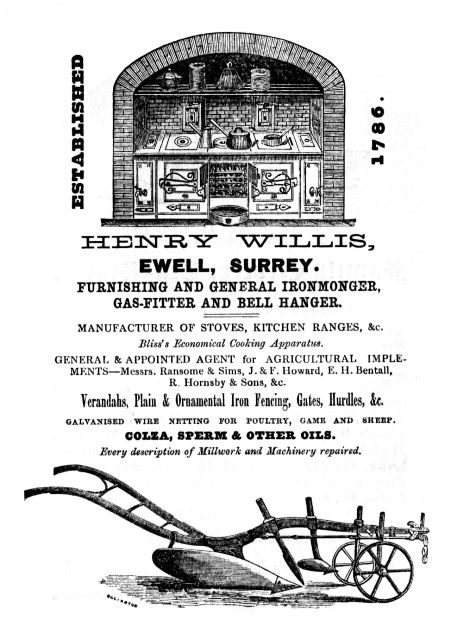 Henry Willis Advert Henry Willis Advert