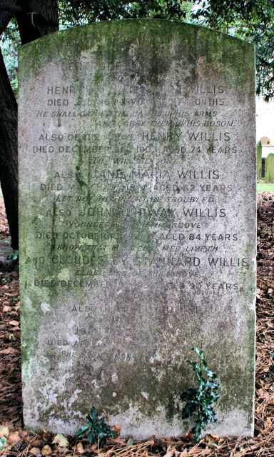 The later Willis grave The later Willis grave