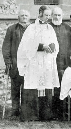 The figure on the right is likely to be the 65 year old James in 1885
