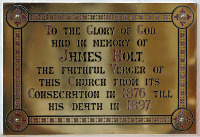 James's memorial in Christ Church