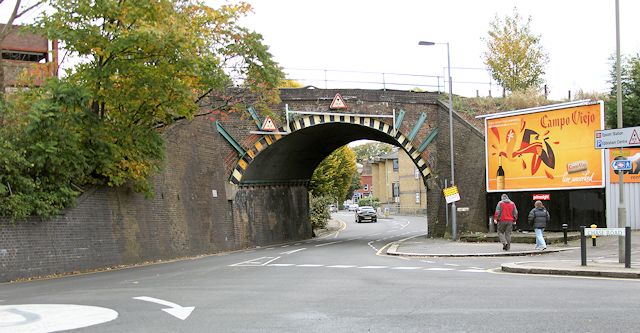 Hook Road Railway Bridge looking towards East Street