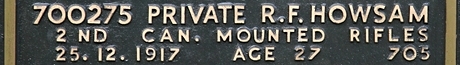 Robert's inscription on the CWGC memorial Epsom. Robert's inscription on the CWGC memorial Epsom.