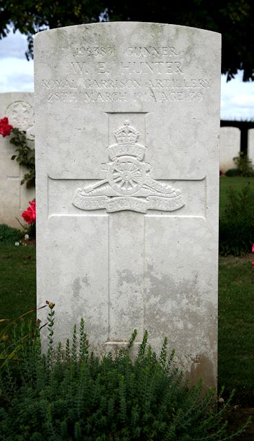 Wiiliam's headstone in the Cabaret-Rouge British Cemetery, Souchez Wiiliam's headstone in the Cabaret-Rouge British Cemetery, Souchez
