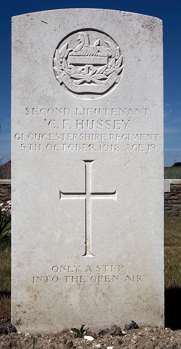 Charles' headstone in Bellicourt British Cemetery Charles' headstone in Bellicourt British Cemetery