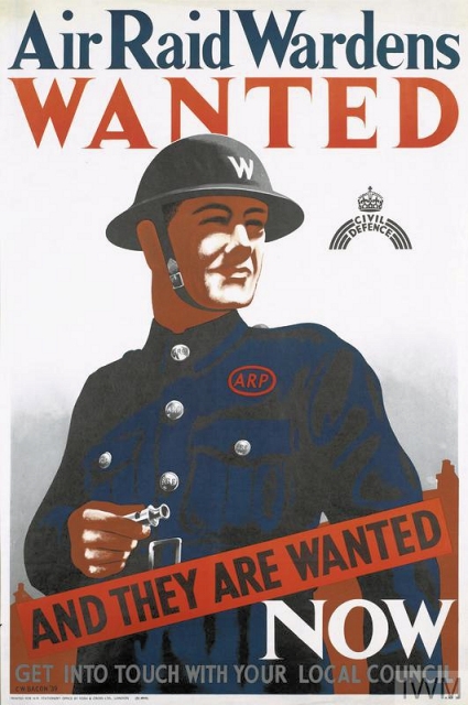 Recruitment poster for Air Raid Wardens