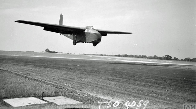 A GAL.49 Hamilcar glider about to land A GAL.49 Hamilcar glider about to land