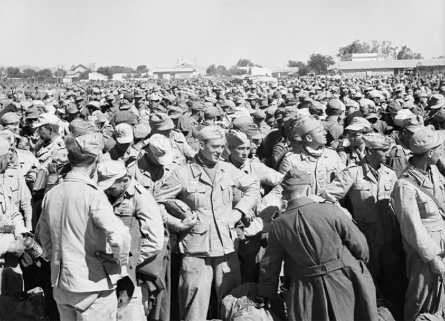 German and Italian Prisoners of War after the fall of Tunis German and Italian Prisoners of War after the fall of Tunis