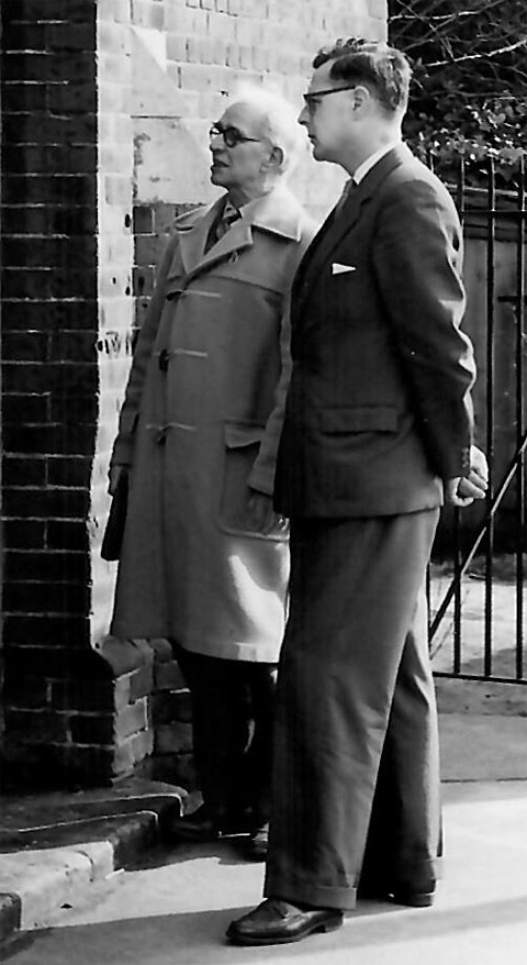 George (on the left) and fellow Committee member (Donald Ensom)