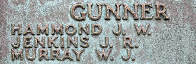 James's inscription on the Portsmouth Naval Memorial