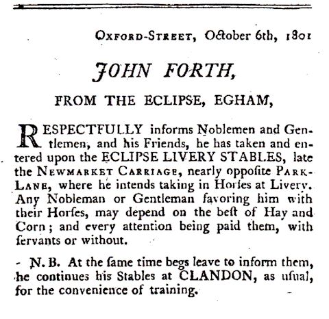 John Forth Advert 1