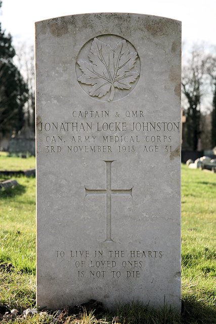 Jonathan's headstone in Epsom Cemetery Jonathan's headstone in Epsom Cemetery