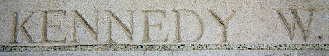 Walter's inscription on the PoziÃ¨res Memorial