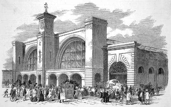 King's Cross Station 1852. King's Cross Station 1852.