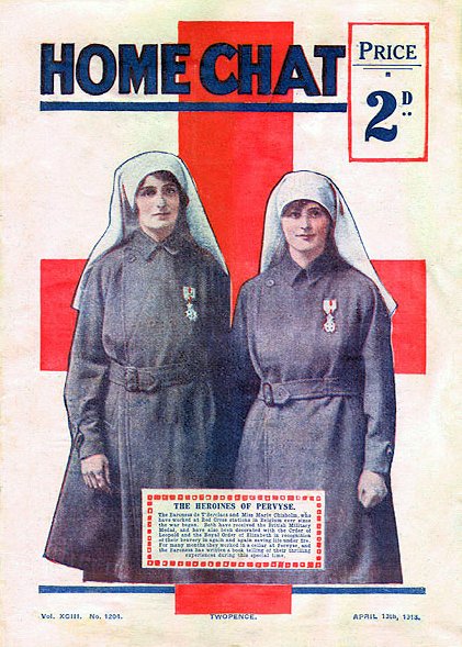 Elsie Knocker (left) and Mairi Chisholm (right).