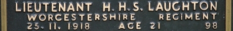 Hubert's inscription on the CWGC memorial Epsom. Hubert's inscription on the CWGC memorial Epsom.