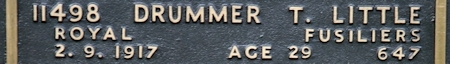 Thomas' inscription on the CWGC memorial Epsom. Thomas' inscription on the CWGC memorial Epsom.