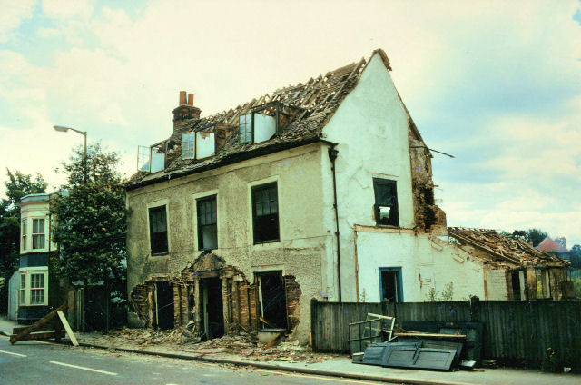 No-one can remember why the 17th-century Cromwell Lodge was demolished. The site was never developed.