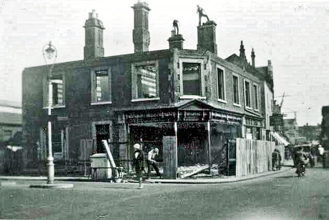 Andrews, printers and stationers, were based at the central crossroads of Epsom. Lloyds Bank redeveloped the site.