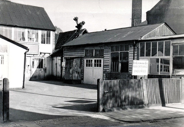 Elm Coachworks off Woodcote Road, one of many small businesses that disappeared to make room for housing.