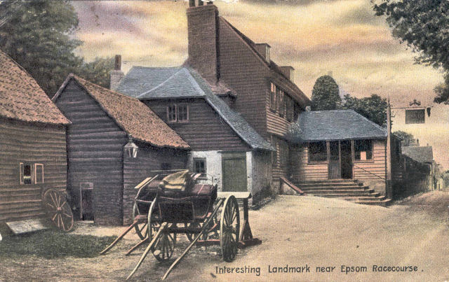 A late 17th-century building, the Amato was the Rummer till 1838 when it was renamed after Epsom's Derby winner. It burnt down in 1922; the present building is a replica.