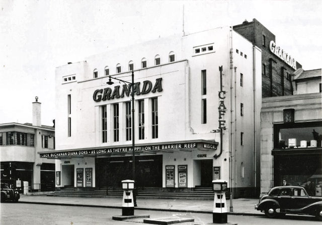 The Granada Cinema opened as the Capitol in 1929, changing its name in 1947, and coming down in 1960