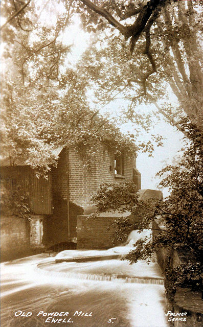 The last of the gunpowder mill buildings was converted to supply electricity to the Bridges family at Ewell Court.