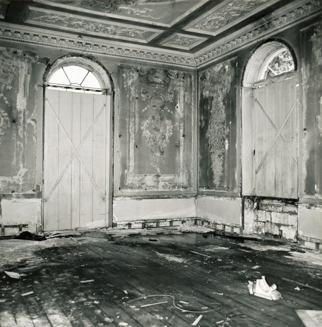 Interior of Pitt Place prior to demolition