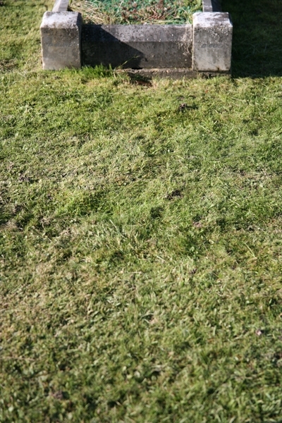 John's unmarked grave in Epsom Cemetery
