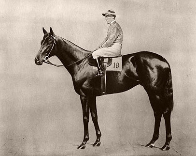 Steve Donoghue on the Derby winning Manna c1925