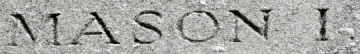I Mason's inscription