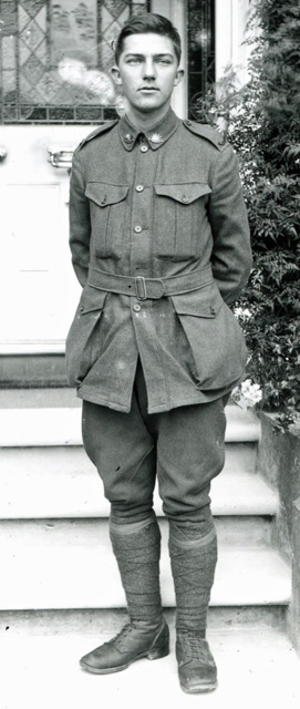 Hurley in cadet uniform in about 1915 Hurley in cadet uniform in about 1915