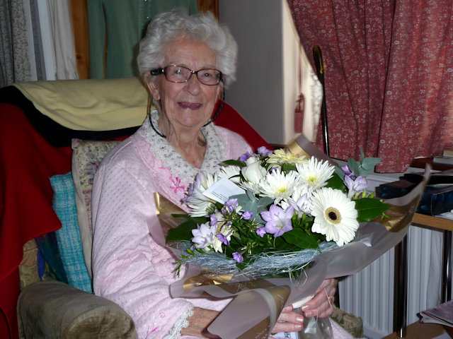 Elizabeth on her 96th birthday.