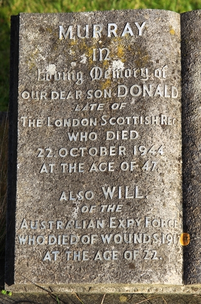 Donald Stuart's grave in Epsom Cemetery Donald Stuart's grave in Epsom Cemetery