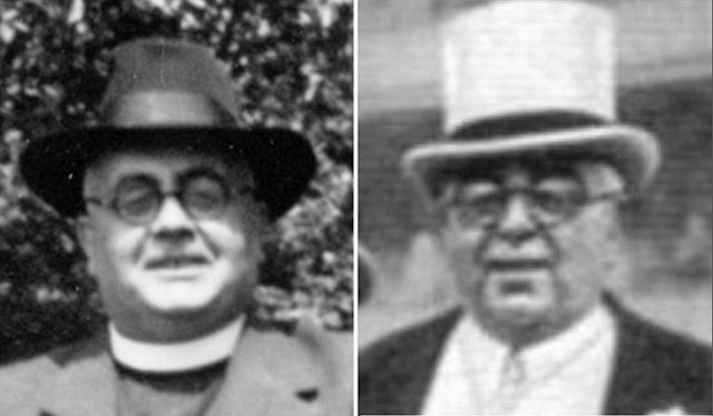 Lionel Mylrea and the then Aga Khan