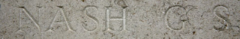 George's inscription on the Le Touret memorial to the missing.